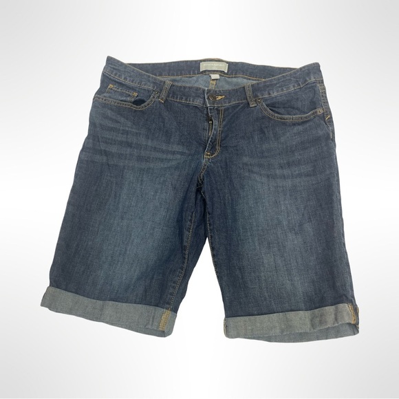 Banana Republic women’s dark wash capris size 12. - Picture 1 of 4